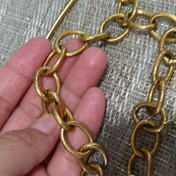 VINTAGE Genuine Stone Statement Necklace - Picture 11 of 12